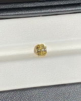 2.17 ct Light Yellow Emerald Cut Ceylon Sapphire Unheated Gem