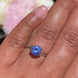 2.43 ct Blue Sapphire Round Natural Unheated Sri Lanka