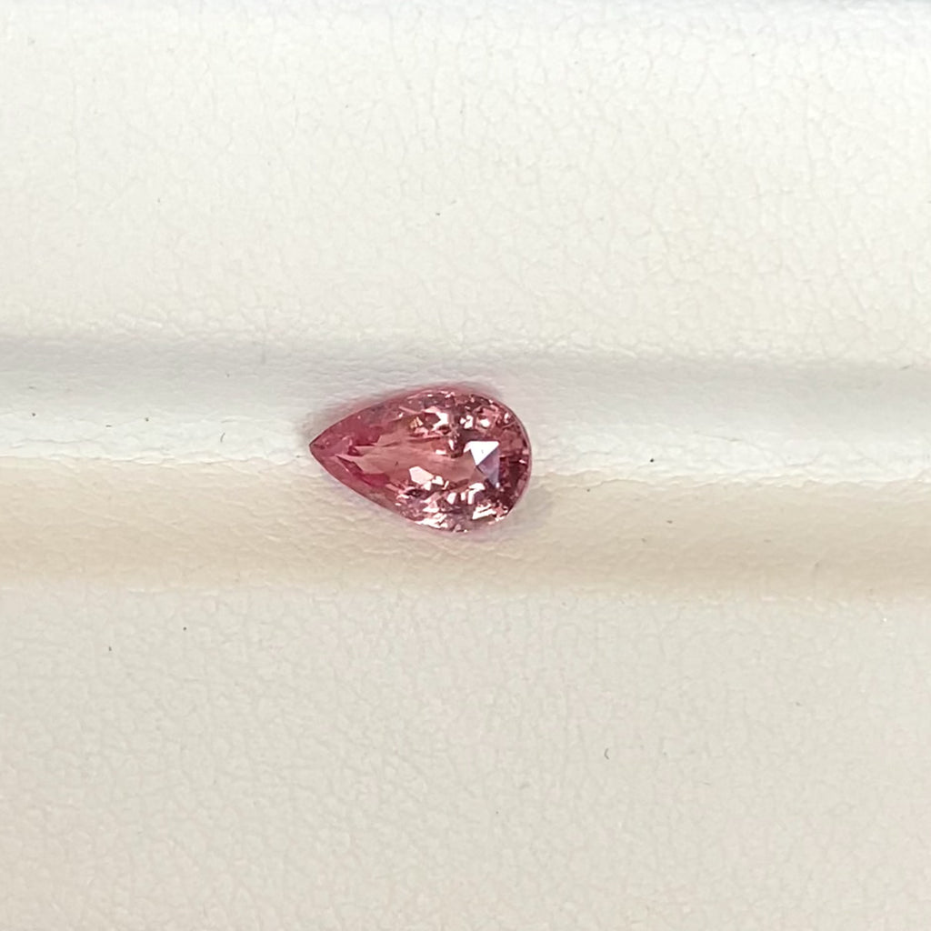 1.01 ct Sunset Padparadscha Pear Madagascar Sapphire Heated Gemstone