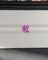 1.07 ct Pink Emerald Cut Madagascar Sapphire Heated Gem