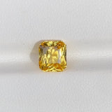 2.55 ct Vivid Yellow Sapphire Radiant Cut GIA Certified Unheated