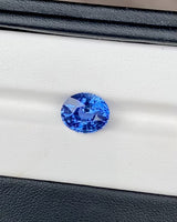 5.30 ct Vivid Medium Blue Sapphire Oval Heated GIA Certified