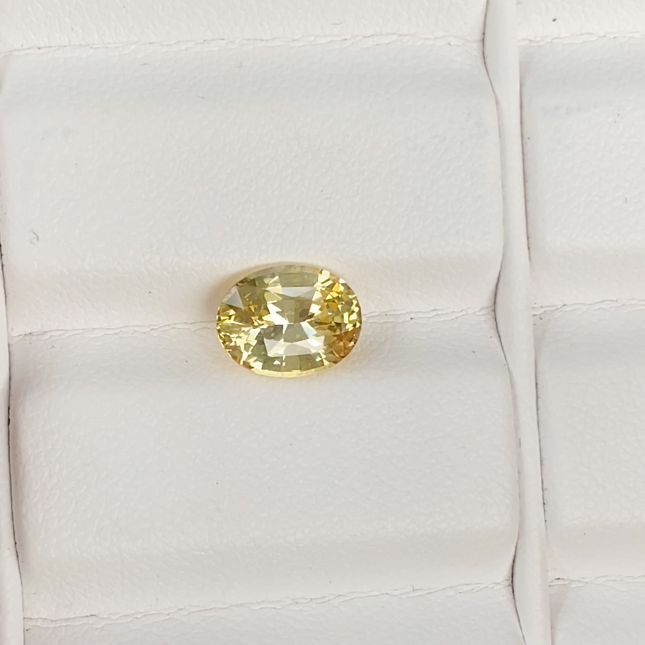 2.16 ct Yellow Sapphire Oval Shape Natural Unheated Gemstones