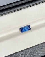 1.53 ct Blue Emerald Cut Ceylon Sapphire Heated Gem