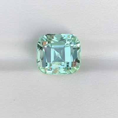 6.12 ct Mint Green Tourmaline Cushion Cut Natural Gemstones