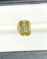 4.70 ct Yellow Emerald Cut Ceylon Sapphire Unheated Gem