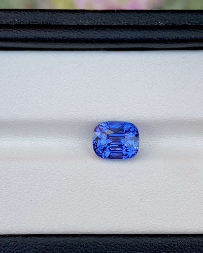  blue cushion ceylon sapphire