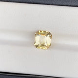 3.06 ct Yellow Sapphire Emerald Cut Natural Unheated