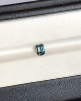 0.67 ct Green Emerald Cut Madagascar Sapphire Unheated Gemstone