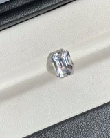 2.56 ct Colourless Emerald Cut Ceylon Sapphire Heated Gemstone