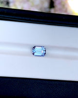 2.10 ct Sky Blue Ceylon Sapphire Emerald Cut Unheated Natural Gemstone