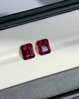 7.01 ctw Purplish Red Emerald Cut Ceylon Garnet Gem
