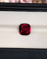 5.52 ct Purplish Red Square Cushion Ceylon Garnet Gemstone