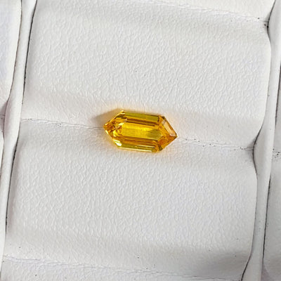 1.59 ct Yellow Sapphire Fancy Step Cut Natural Heated Gems