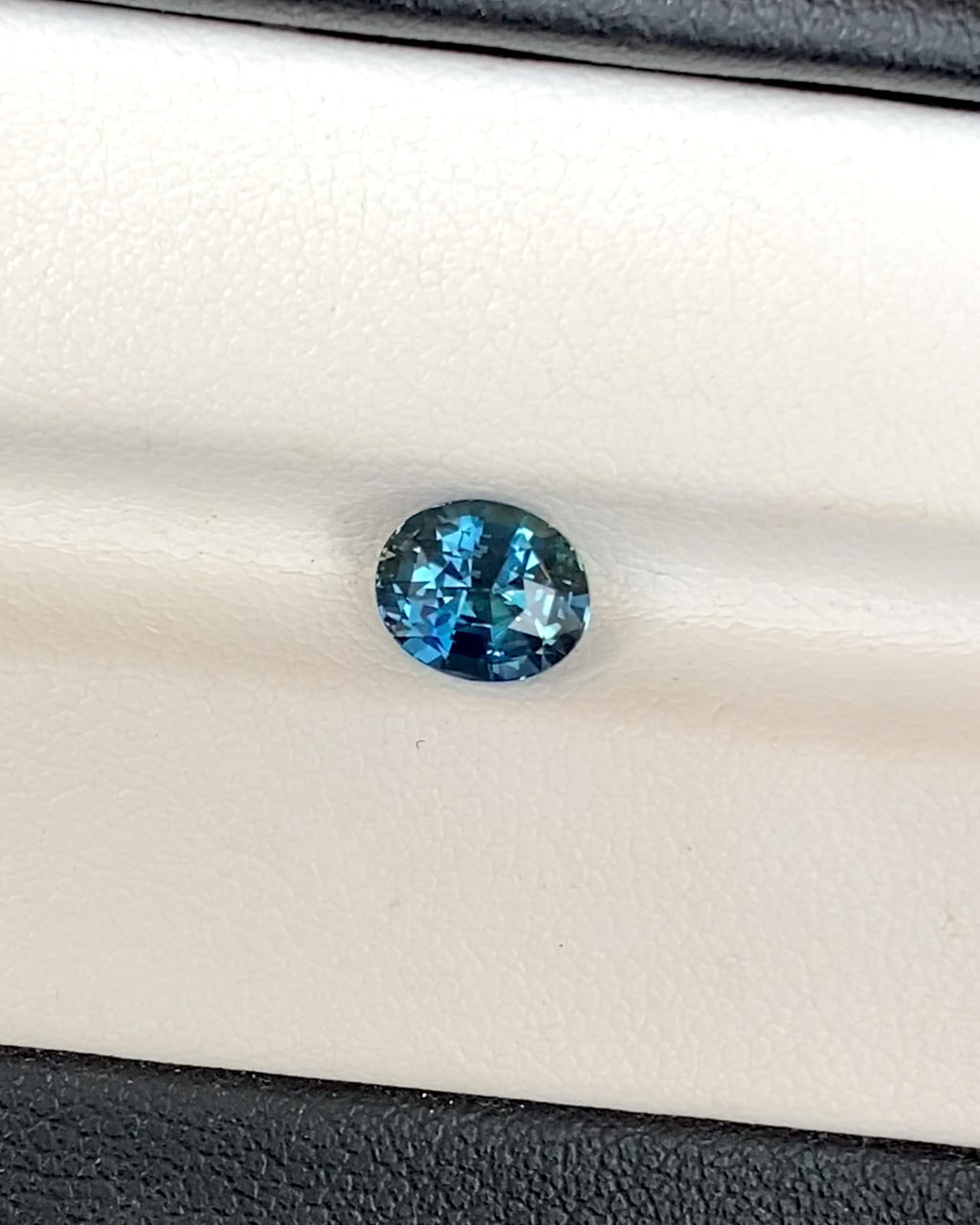 1.55 ct Greenish Blue Oval Madagascar Sapphire Heated Gem