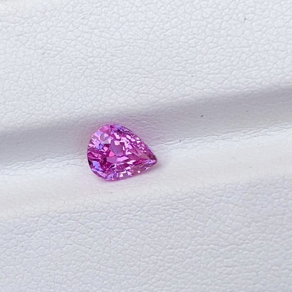 1.03 ct Pink Sapphire Pear Natural Unheated Madagascar