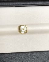 1.37 ct Yellow Square Emerald Cut Ceylon Sapphire Unheated Gemstone