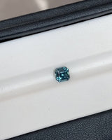 1.09 ct Bluish Green Square Step Cut Heated Gem
