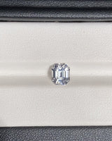 1.71 ct Colourless Emerald Cut Ceylon Sapphire Heated Gem