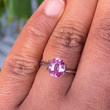 2.04 ct Pink Sapphire Oval Natural Heated