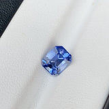 2.36 ct Bi Colour Blue Sapphire Emerald Cut Natural Heated Ceylon