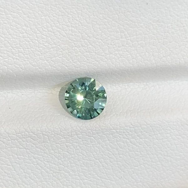 1.14 ct Green Sapphire Round Natural Unheated