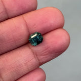 2.06 ct Teal Sapphire Emerald Cut Natural Heated Gemstone