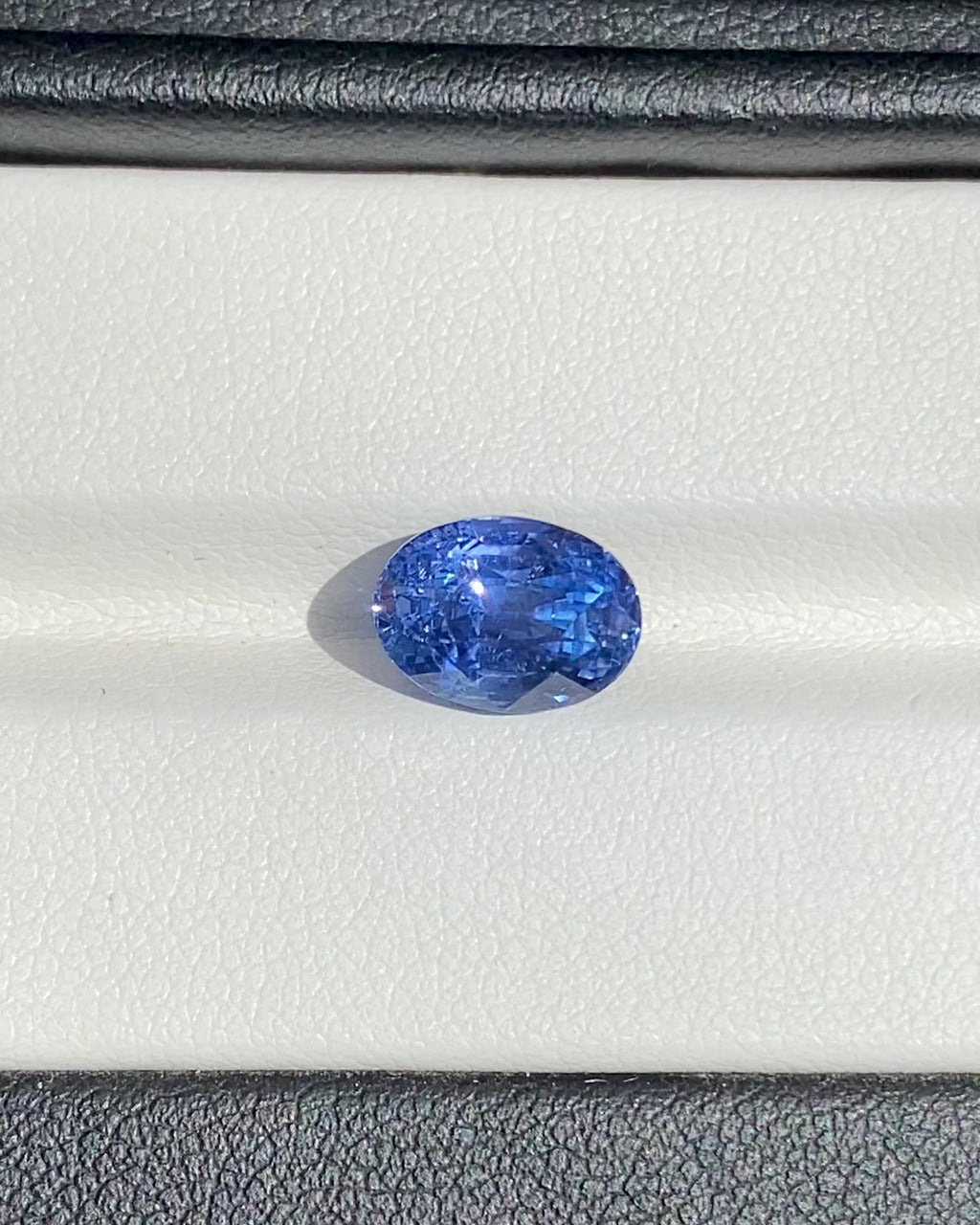 Corflower Blue Oval Ceylon Sapphire Unheated Gemstone