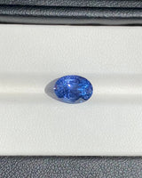Corflower Blue Oval Ceylon Sapphire Unheated Gemstone