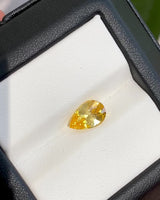 2.03 ct Yellow Sapphire Pear Shape Natural Heated Gemstones