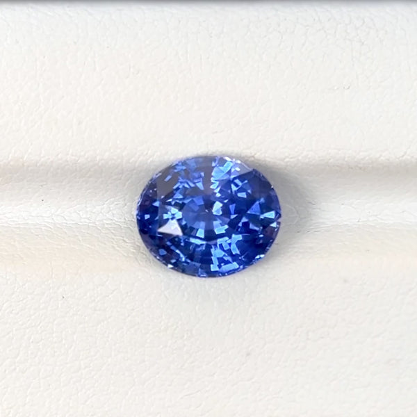 5.30 ct Vivid Medium Blue Sapphire Oval Heated GIA Certified