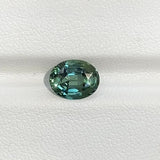 2.08 ct Teal Green Sapphire Oval Natural Unheated