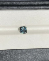 1.51 ct Bluish Green Square Cushion Madagascar Sapphire Unheated Gemstone