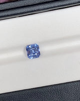 2.03 ct Blue Square Emerald Cut Ceylon Sapphire Unheated Gem