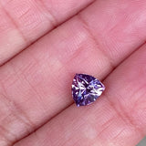 1.55 ct Orangish Violet Sapphire Trillion Natural Unheated Sri Lanka