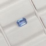 2.07 ct Blue Sapphire Emerald Cut Natural Heated Ceylon