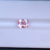 1.59 ct Pastel Peach Sapphire Cushion Natural Unheated Sri Lanka