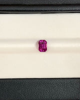 1.07 ct Purplish Pink Emerald Cut Madagascar Sapphire Heated Gem