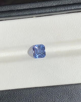 2.03 ct Blue Square Emerald Cut Ceylon Sapphire Unheated Gem