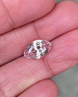 3.41 ct Peach Sapphire Marquise Natural Heated Gemstones