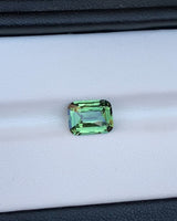 2.33 ct Green Sapphire Cushion Unheated Madagascar Gemstone