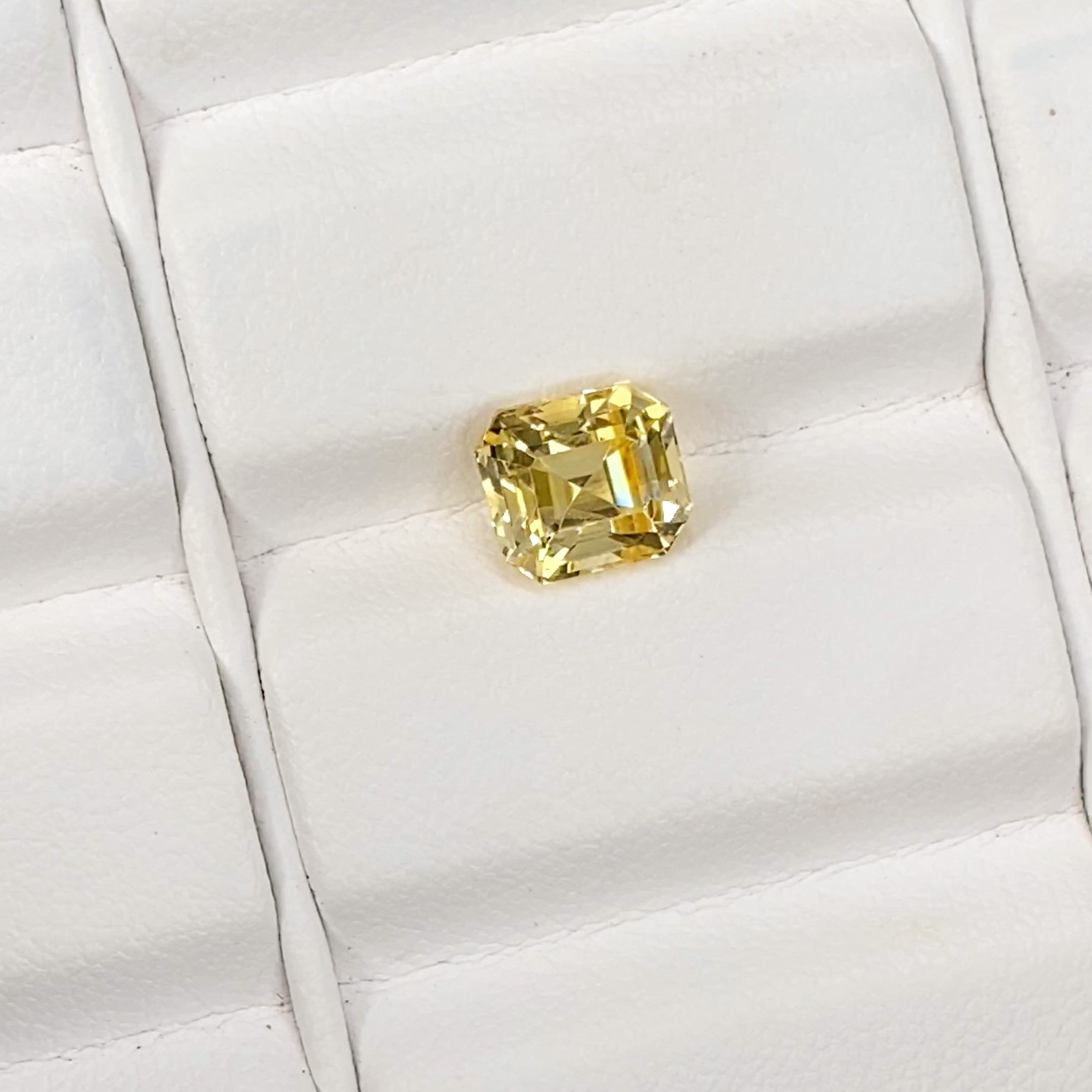 2.64 ct Yellow Sapphire Emerald Cut Natural Unheated Gems