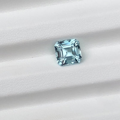 2.38 ct Aquamarine Square Shape Sapphire Cut Natural Gems