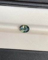 Bluish Green Oval Madagascar Sapphire Unheated Gemstone