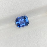 1.73 ct Denim Blue Sapphire Emerald Cut Natural Heated