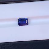 2.66 ct Royal Blue Sapphire Emerald Cut Natural Heated Sri Lanka