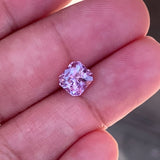 2.06 ct Violetish Pink Sapphire Radiant Cut Natural Unheated Sri Lanka