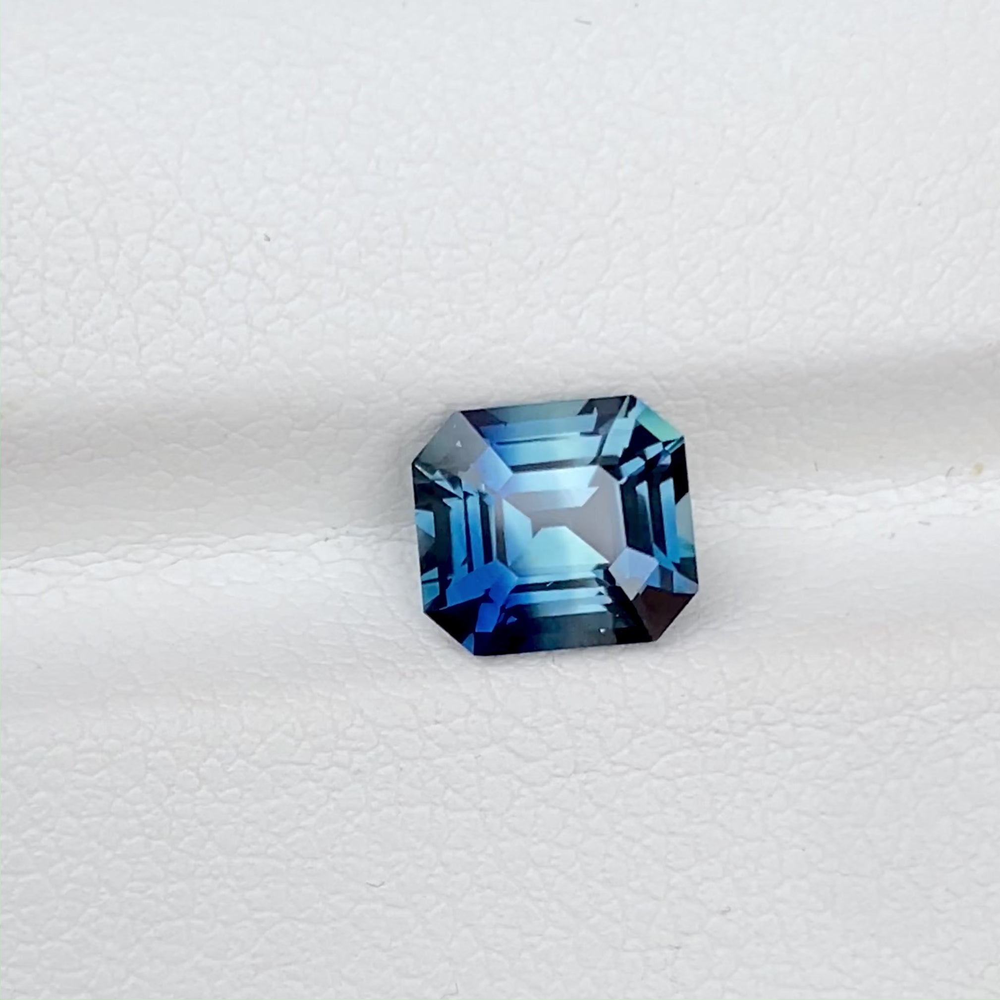 2.12 ct Teal Sapphire Emerald Cut Natural Unheated Gemstones