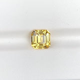 2.56 ct Vivid Canary Yellow Sapphire Square Cut Natural Unheated