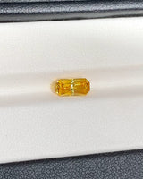 1.45 ct Yellow Radiant Cut Ceylon Sapphire Heated Gemstone